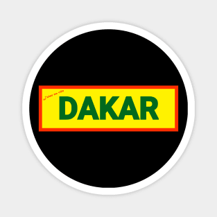 DAKAR - J'aime ma ville I love my town Magnet